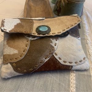 Medium size purse, American, darling, leather